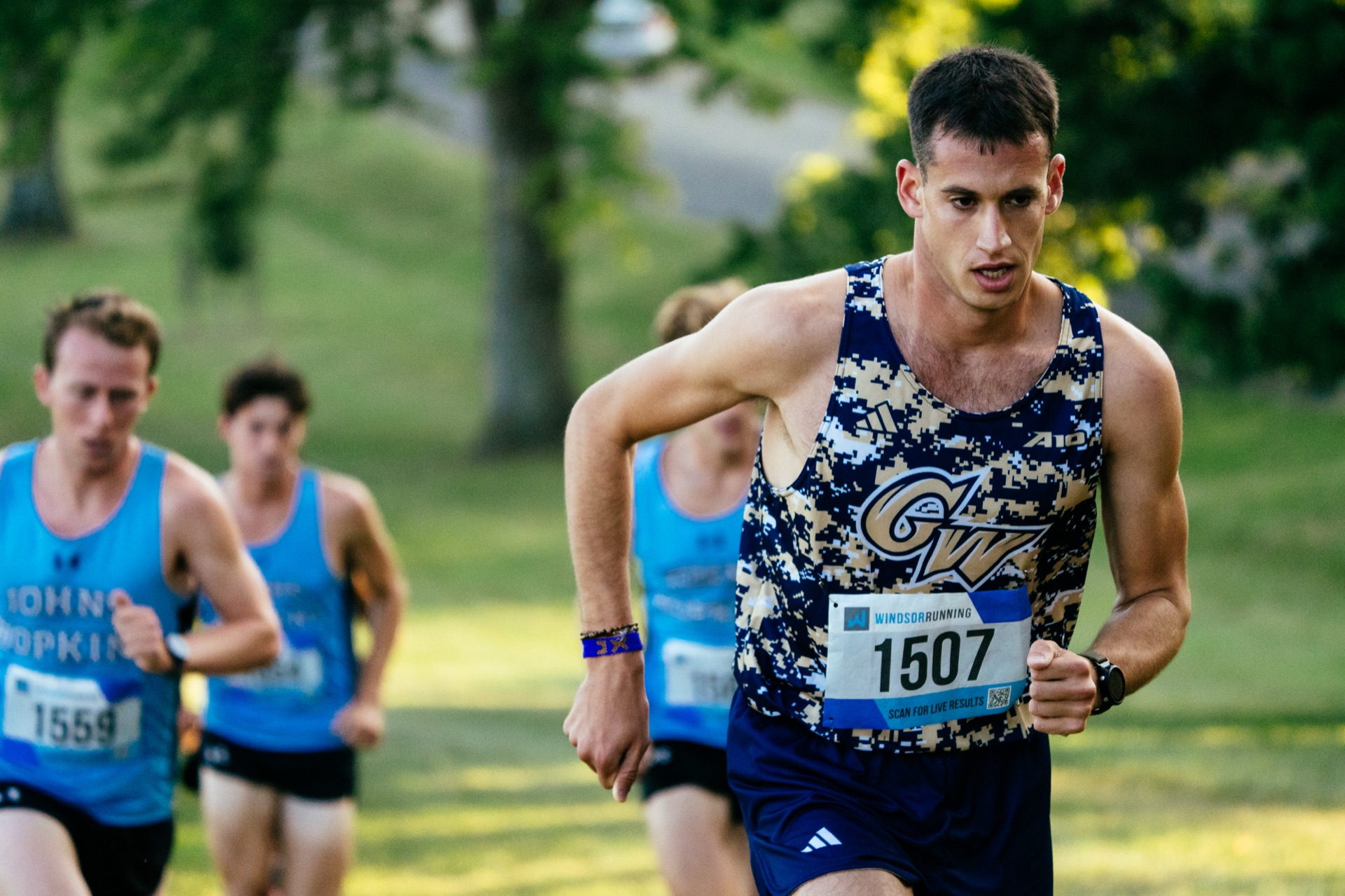 Mid-race focus, cross country